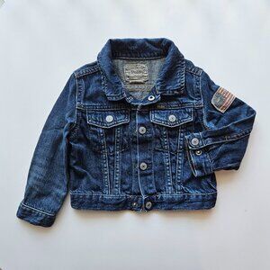 Polo Ralph Lauren Baby Flag Denim Trucker Jacket - size 24M